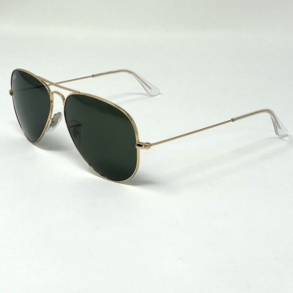 Ray Ban Gold Metal Aviator Sunglasses - RB3025 L0205 58-14-135 Made in Italy main image 9